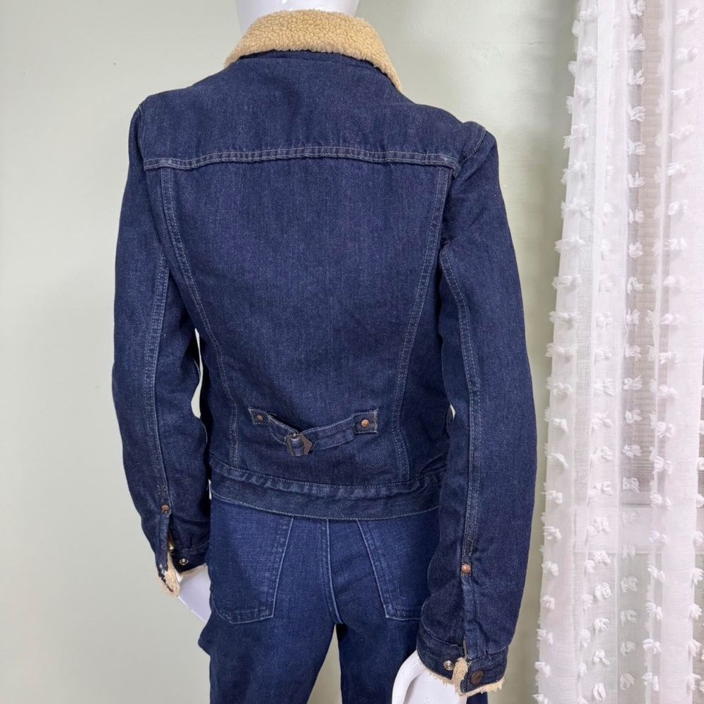 Vintage Late 90s‎ / Y2K Levi’s Red Tab Faux Sherpa Denim Jacket - Picture 5 of 7